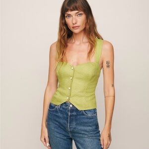 Reformation Kimberly Linen Top